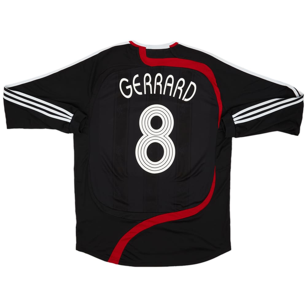 2007-08 Liverpool Player issue Third L/S Shirt Gerrard #8 - 7/10 - (XL)