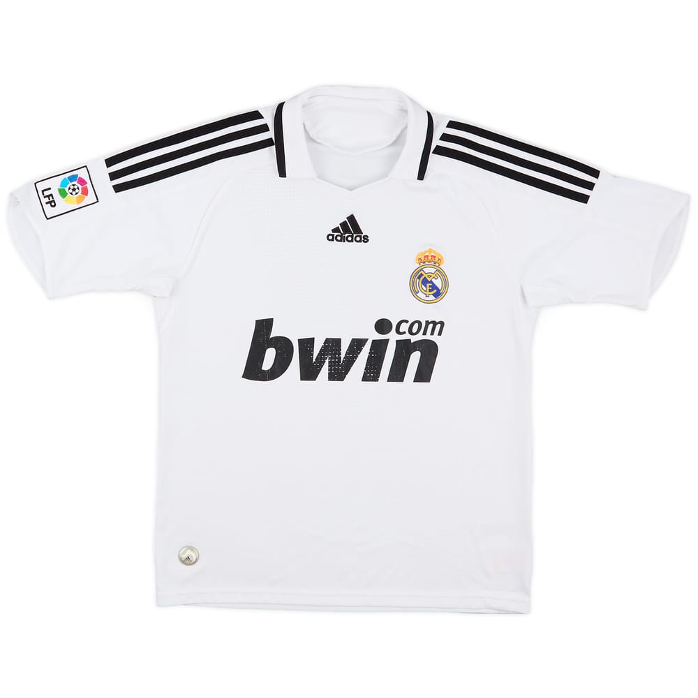 2008-09 Real Madrid Home Shirt - 5/10 - (L.Boys)