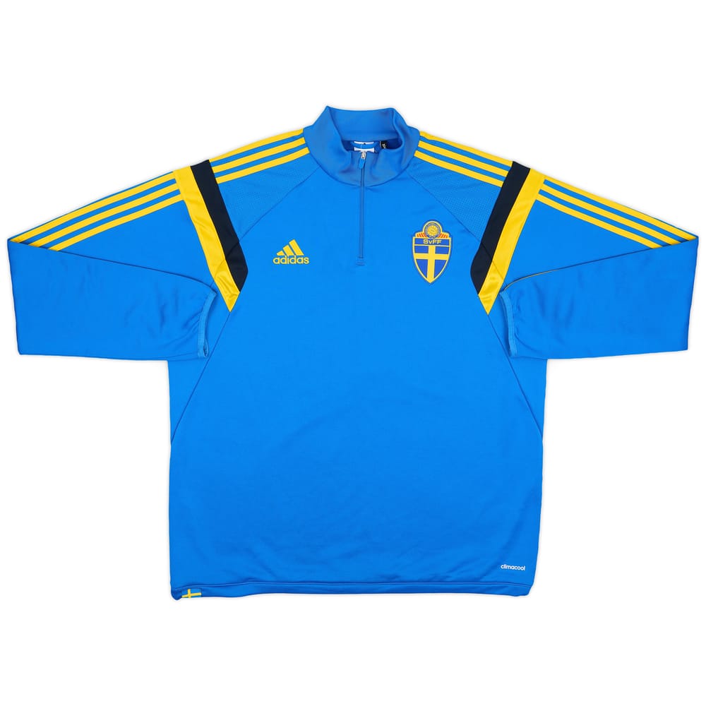2014-15 Sweden adidas 1/4 Zip Drill Top - 9/10 - (XL)