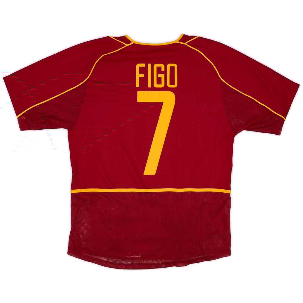 2002-04 Portugal Player Issue Home Shirt Figo #7 - 9/10 - (M)