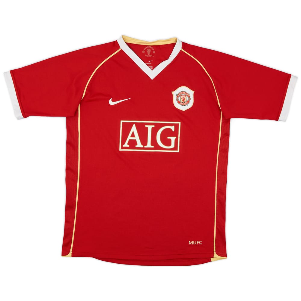 2006-07 Manchester United Home Shirt - 6/10 - (XL.Boys)