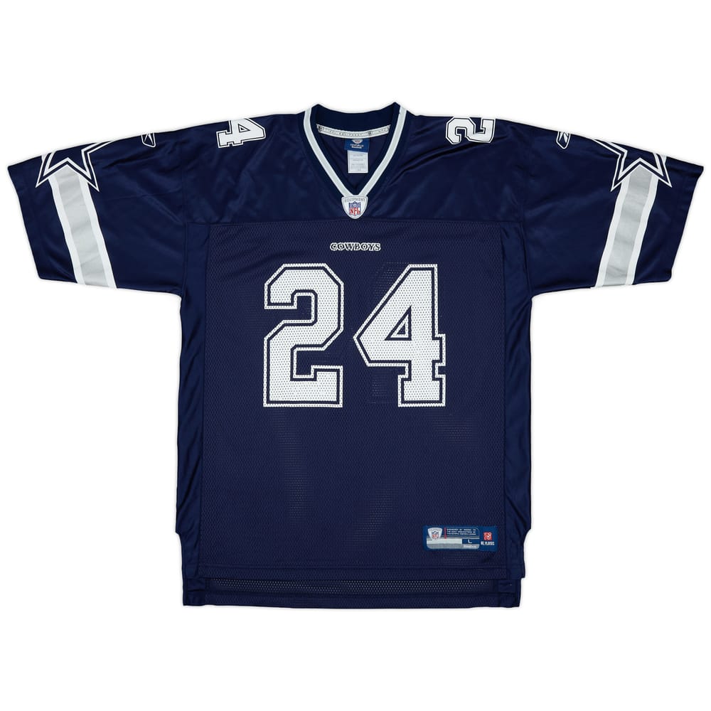 2008-09 Dallas Cowboys Barber #24 Reebok On Field Home Jersey - 9/10 - (L)