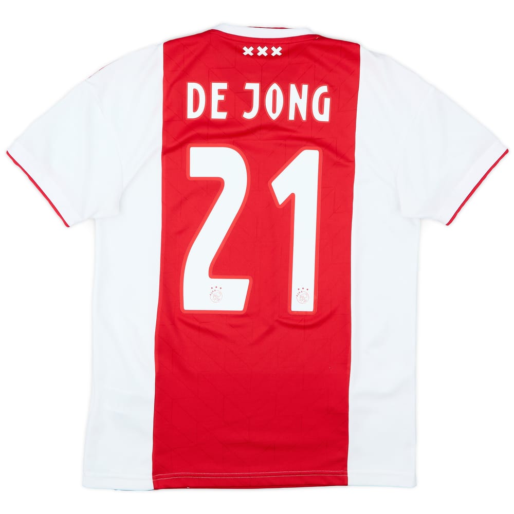 2018-19 Ajax Home Shirt De Jong #21 - 9/10 - (S)