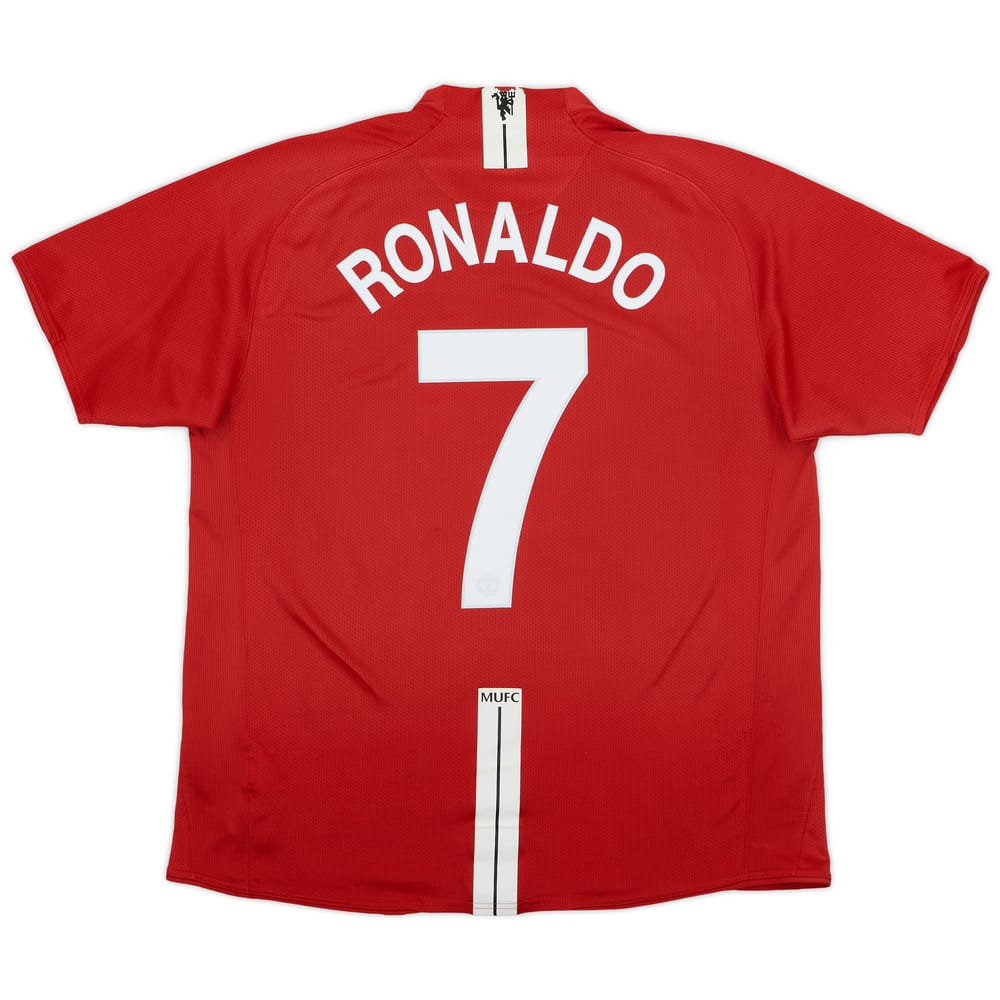 2007-09 Manchester United Home Shirt Ronaldo #7 - 7/10 - (XL)