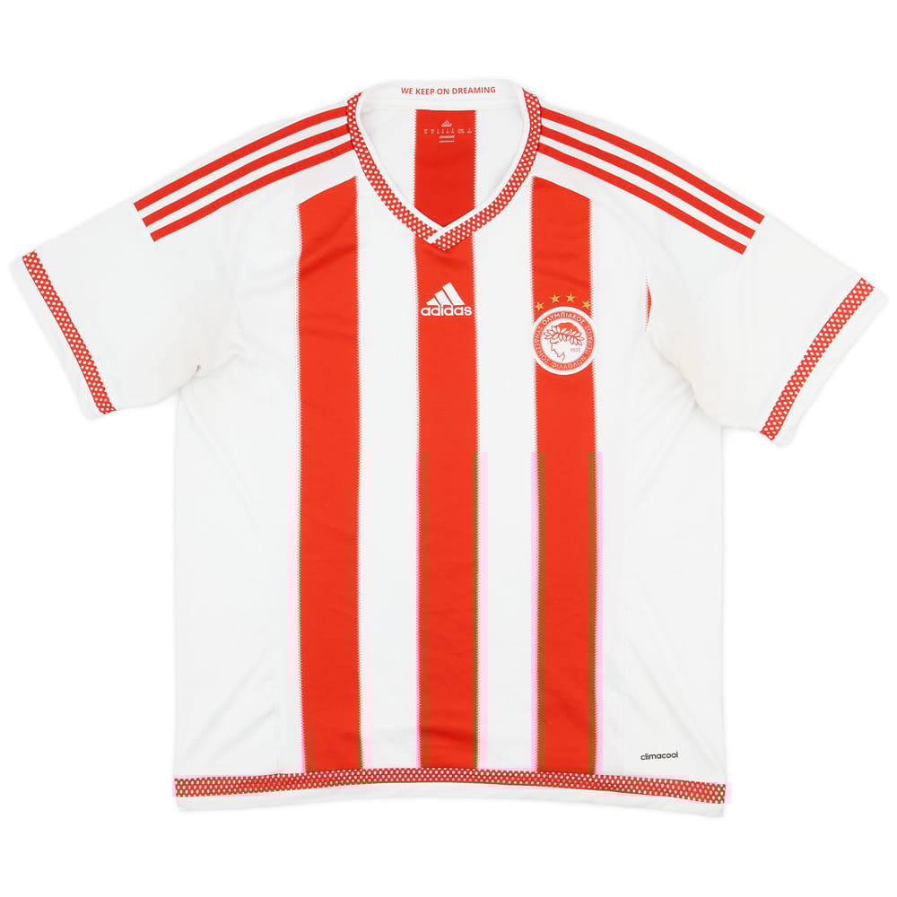 2015-16 Olympiakos Home Shirt - 7/10 - (XL)