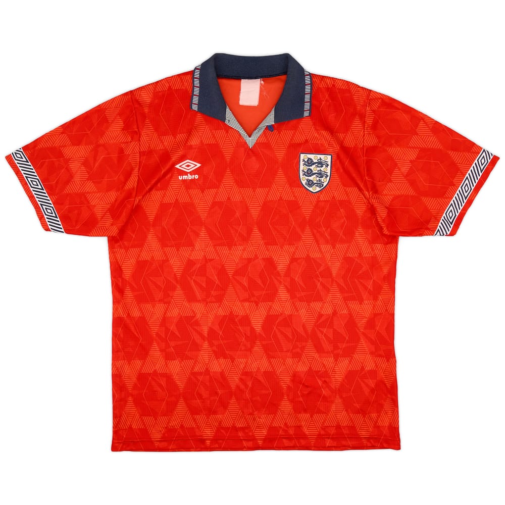 1990-93 England Away Shirt - 8/10 - (XL)