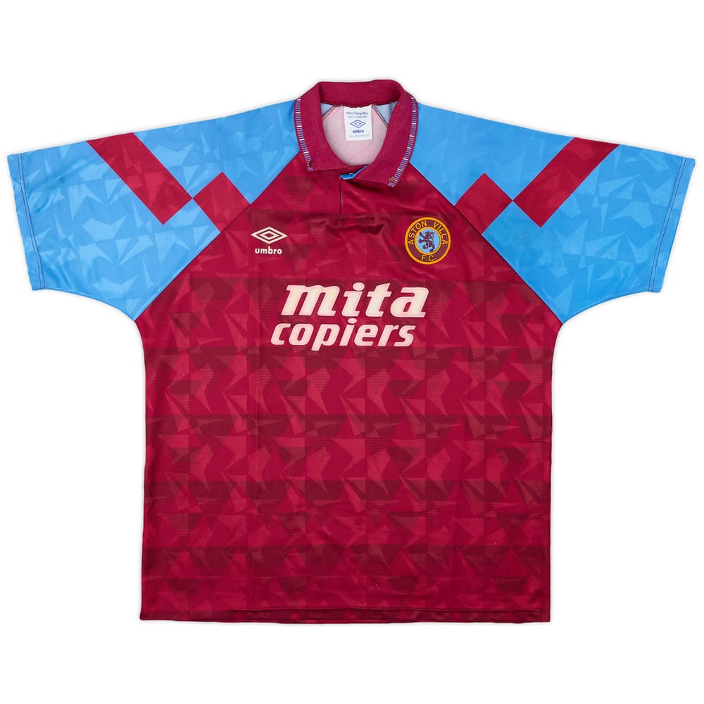 1990-92 Aston Villa Home Shirt - 6/10 - (XL)