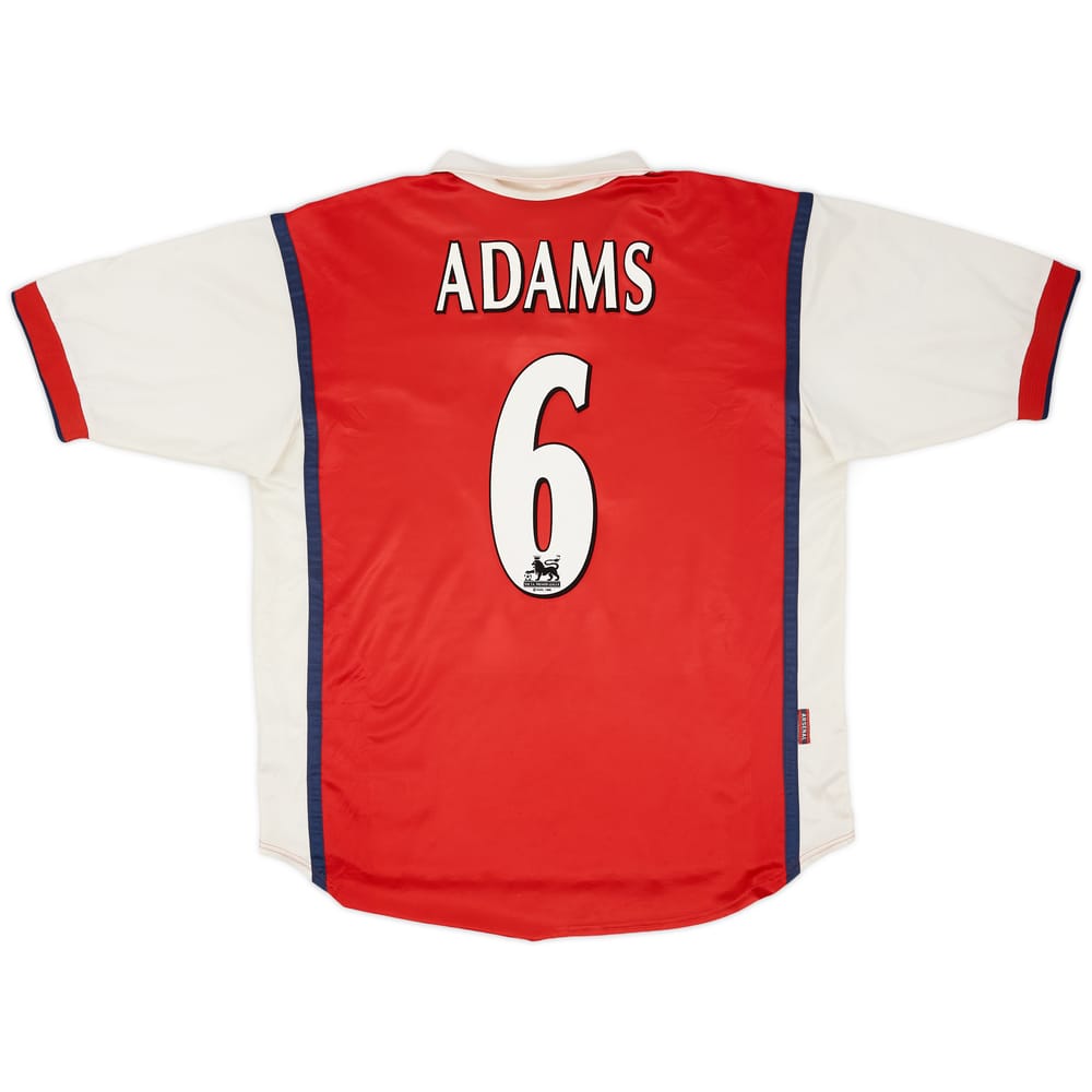 1998-99 Arsenal Home Shirt Adams #6 - 6/10 - (XL)