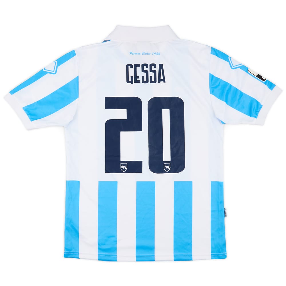 2011-12 Pescara Match Worn Home Shirt Gessa #20