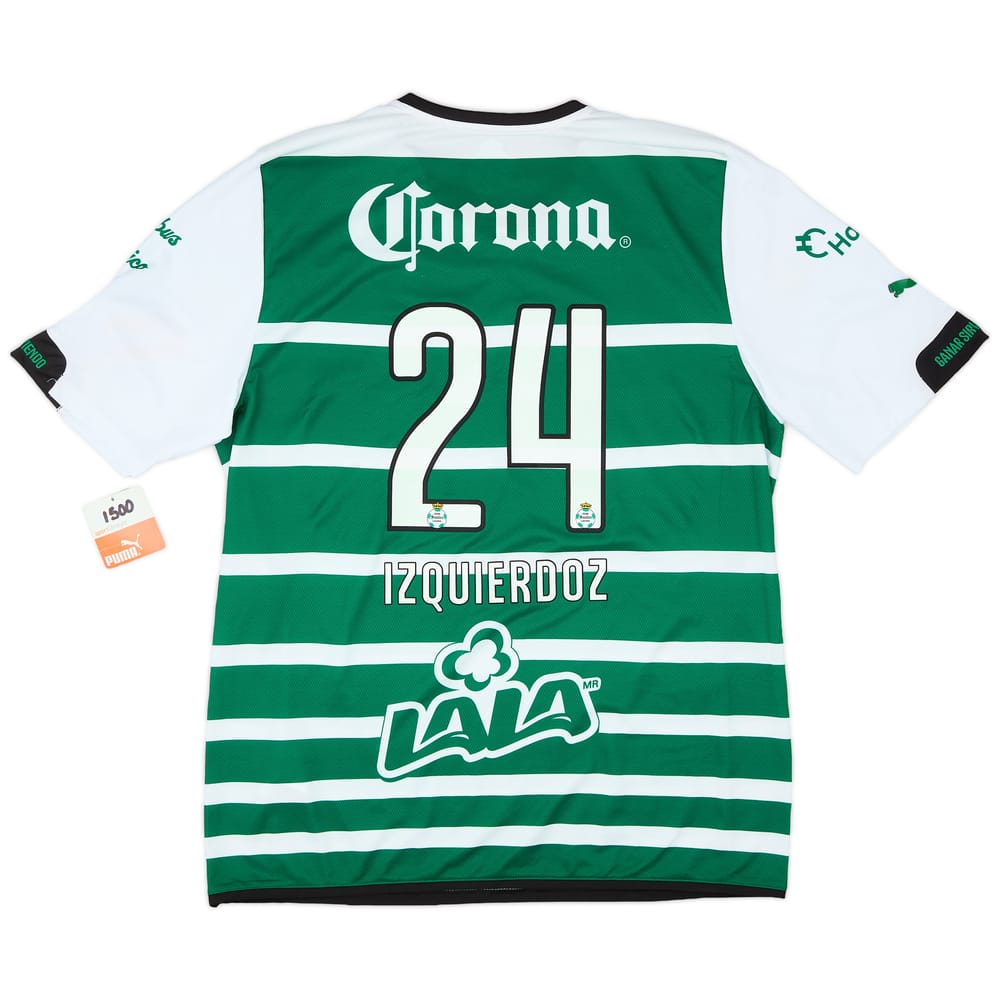 2014-15 Santos Laguna Home Shirt Izquierdoz #24 (XL)