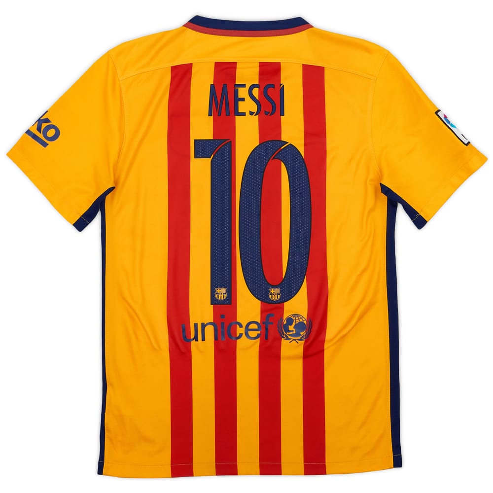 2015-16 Barcelona Away Shirt Messi #10 - 6/10 - (S)