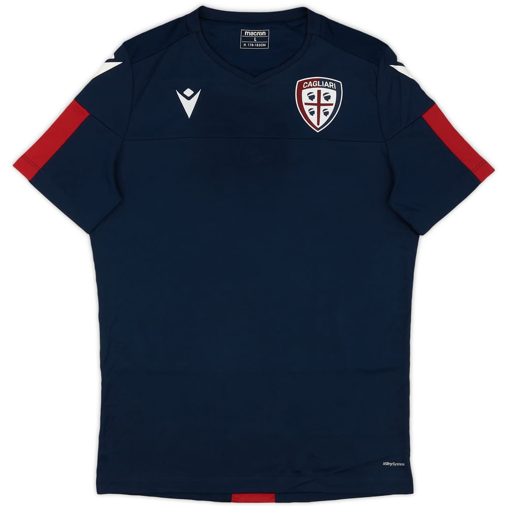 2020-21 Cagliari Macron Training Shirt - 9/10 - (L)