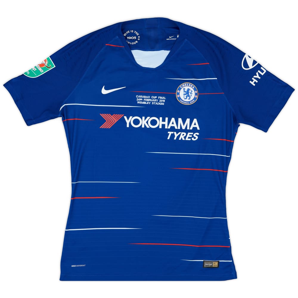 2019 Chelsea Player Issue Carabao Cup Final Home Shirt