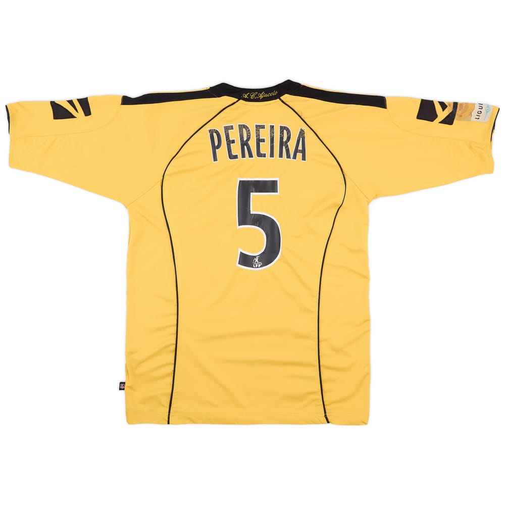2008-09 Ajaccio Away Shirt Pereira #5 - 6/10 - (M)