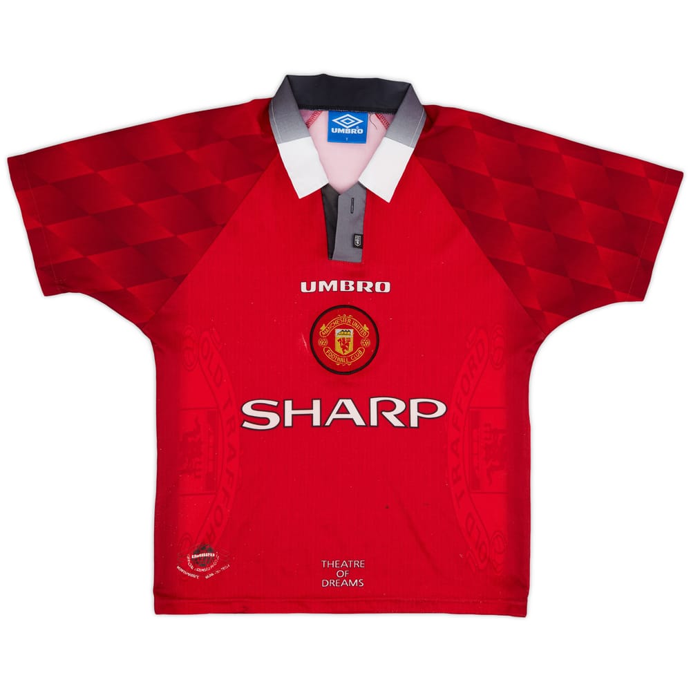 1996-98 Manchester United Home Shirt - 5/10 - (Y)