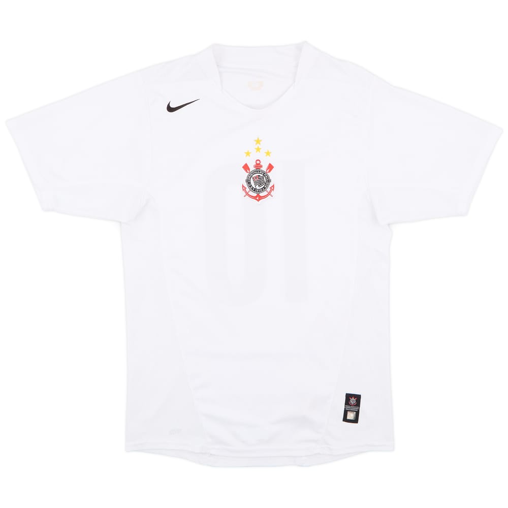 2004-05 Corinthians Home Shirt #10 (Tevez) - 8/10 - (S)