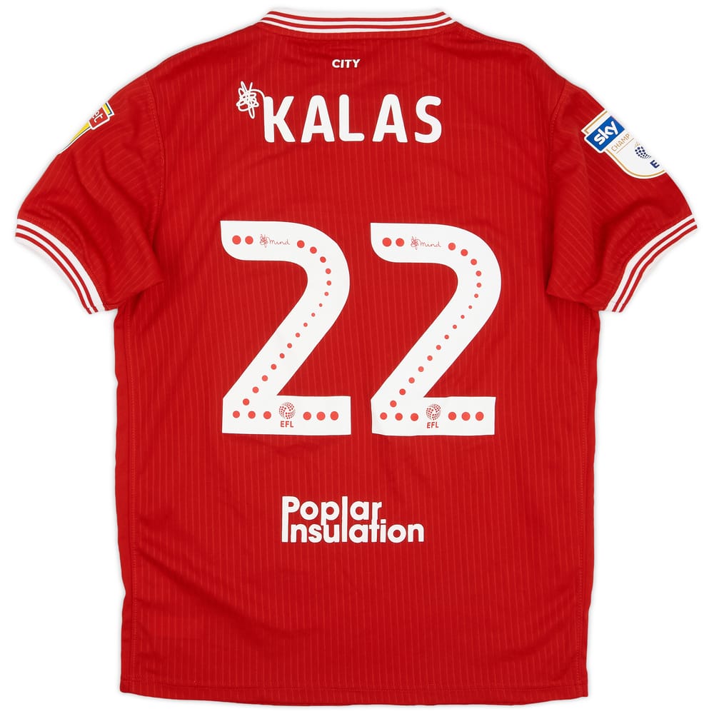 2018-19 Bristol City Match Issue Home Shirt Kalas #22