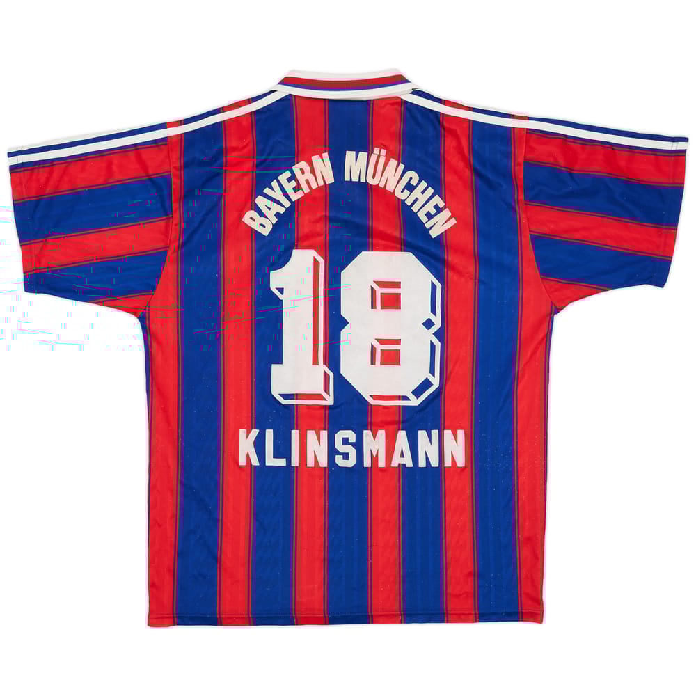 1995-97 Bayern Munich Home Shirt Klinsmann #18 - 6/10 - (L)