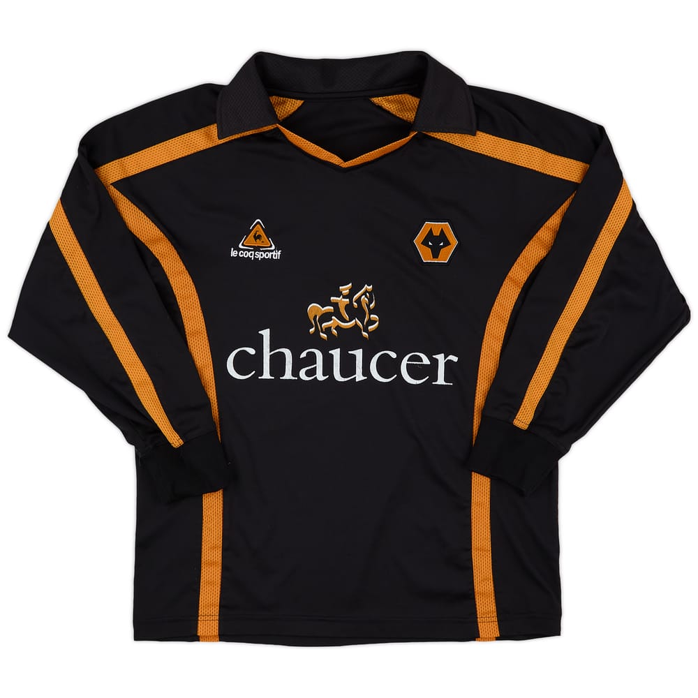 2005-06 Wolves Away L/S Shirt - 6/10 - (L)