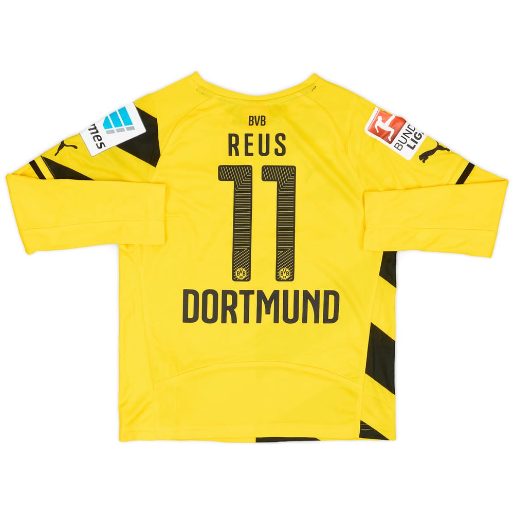 2014-15 Borussia Dortmund Home L/S Shirt Reus #11 (XS.Boys)