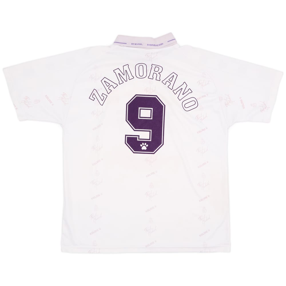 1994-96 Real Madrid Home Shirt Zamorano #9 - 7/10 - (XL)