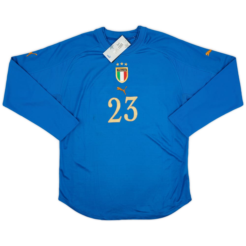 2004-06 Italy Home L/S Shirt #23 (L)