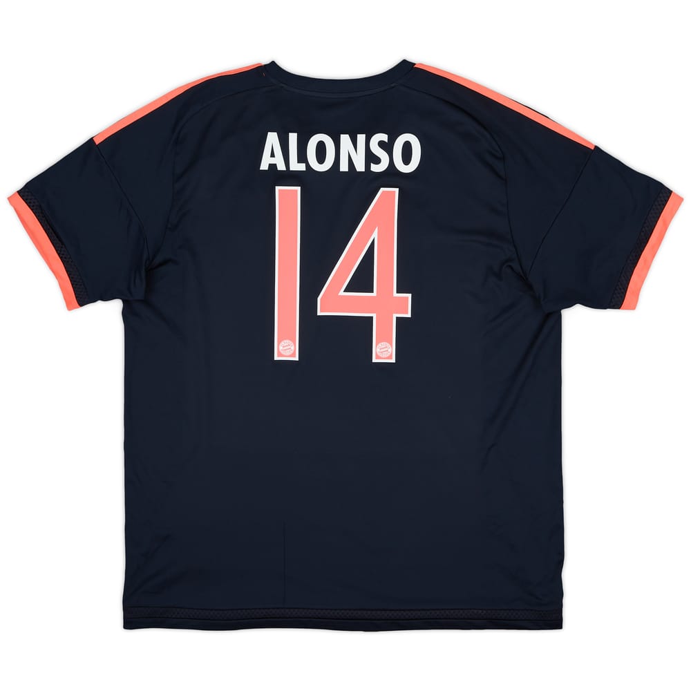 2015-16 Bayern Munich Third Shirt Alonso #14 - 5/10 - (XXL)