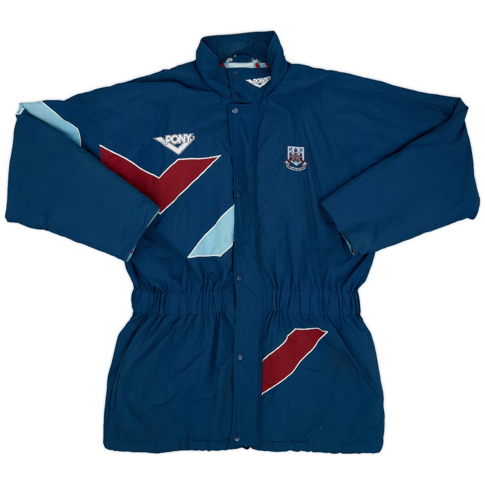 1995-96 West Ham Pony Padded Bench Coat - 4/10 - (L)