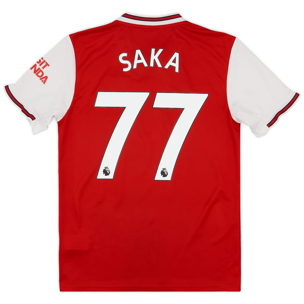 2019-20 Arsenal Home Shirt Saka #77 - 8/10 - (S)
