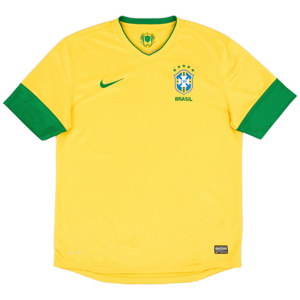 2012-13 Brazil Home Shirt - 7/10 - (L)