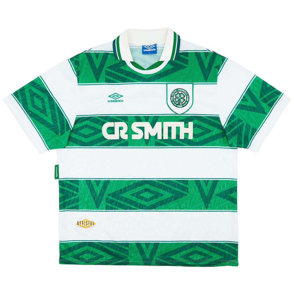 1993-95 Celtic Home Shirt - 7/10 - (XL)