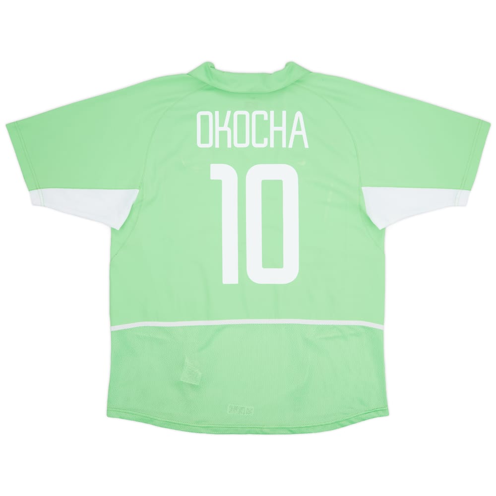2002-04 Nigeria Home Shirt Okocha #10 - 7/10 - (L)