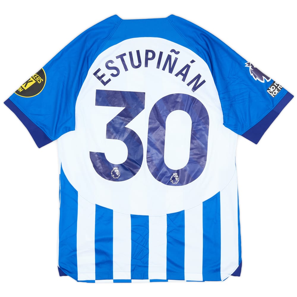 2023-24 Brighton Match Issue Home Shirt Estupinan #30
