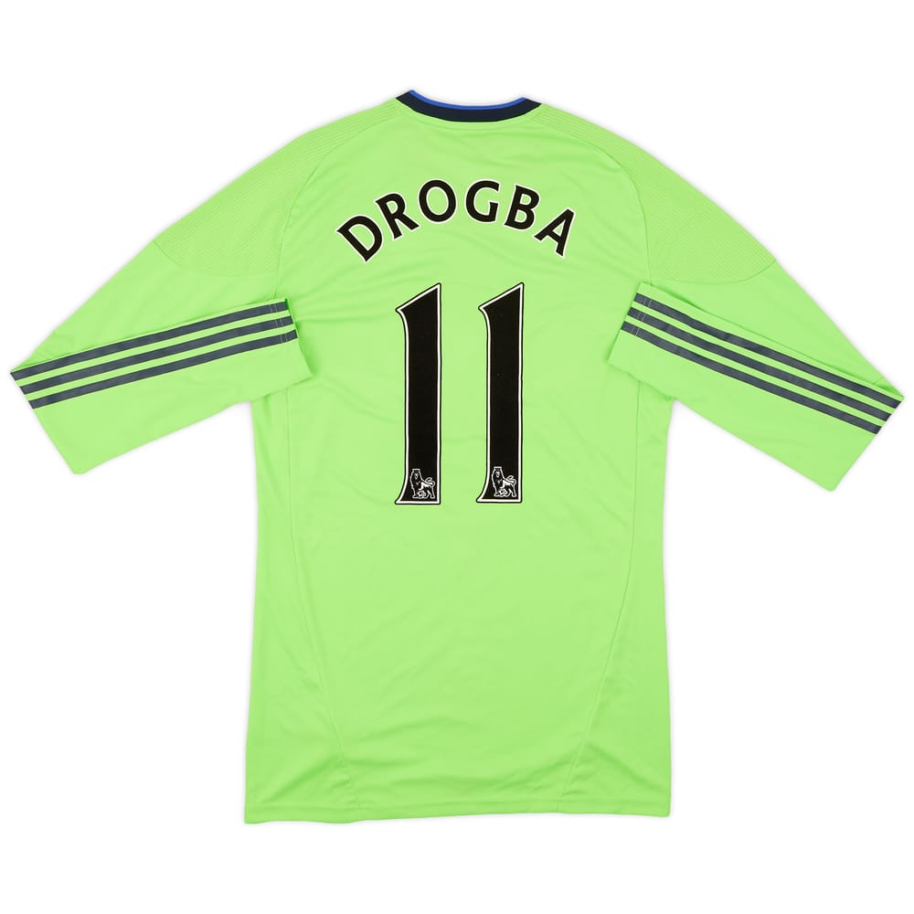 2010-11 Chelsea Player Issue TechFit Third L/S Shirt Drogba #11 (XL)