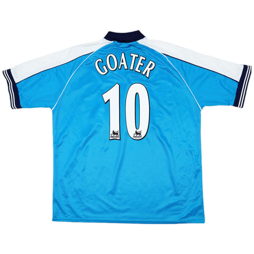 1999-01 Manchester City Home Shirt Goater #10 - 7/10 - (XXL)
