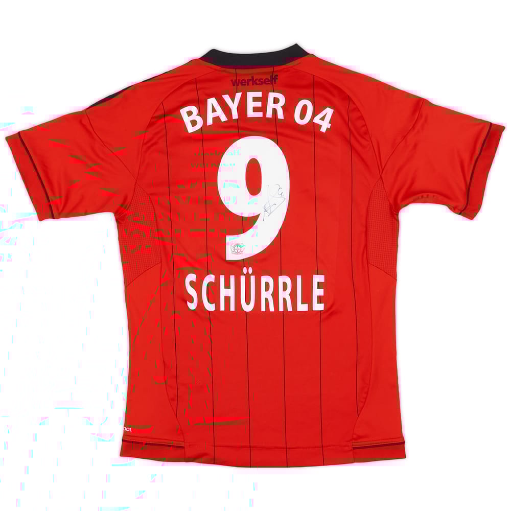 2012-13 Bayer Leverkusen Signed Home Shirt Schurrle #9 - 5/10 - (L.Boys)