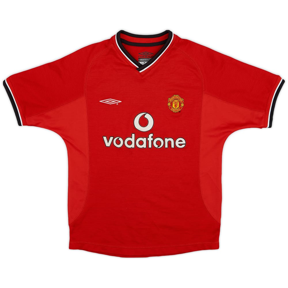 2000-02 Manchester United Home Shirt - 8/10 - (S.Boys)