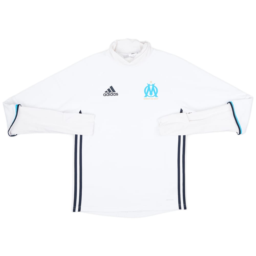 2016-17 Olympique Marseille adidas Drill Top - 8/10 - (XS)