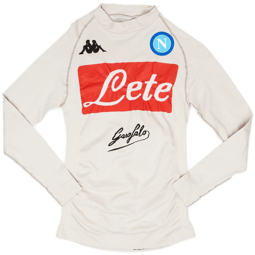 2018-19 Napoli Player Issue Kappa Training L/S Shirt - 9/10 - (XL/XXL)