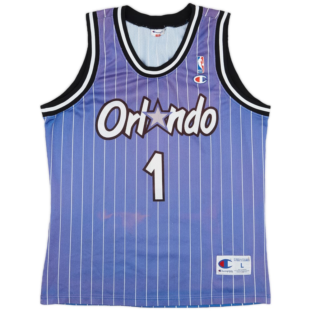1994-98 Orlando Magic A.Hardaway #1 Champion Away Jersey - 5/10 - (L)