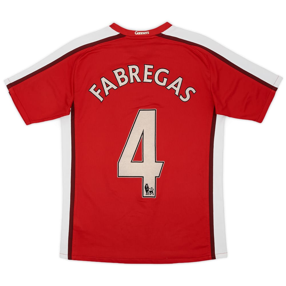 2008-10 Arsenal Home Shirt Fabregas #4 - 6/10 - (XL.Boys)