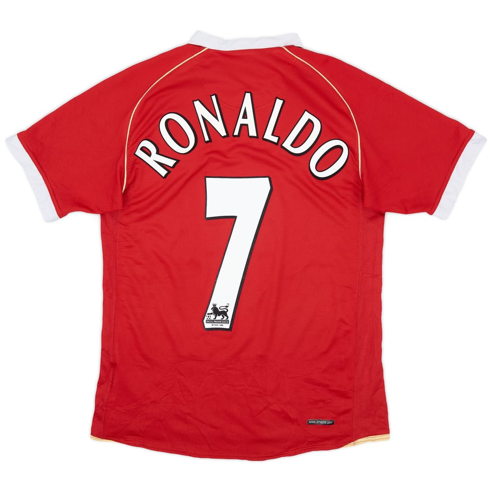 2006-07 Manchester United Home Shirt Ronaldo #7 - 8/10 - (S)