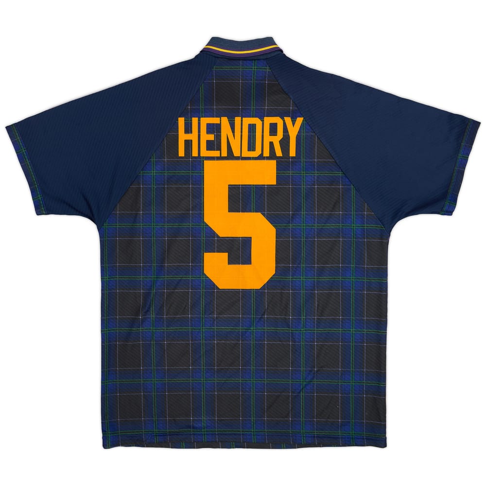 1994-96 Scotland Home Shirt Hendry #5 - 9/10 - (XL)