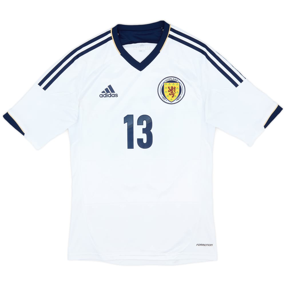 2012-14 Scotland Authentic Away Shirt #13 - 7/10 - (S)