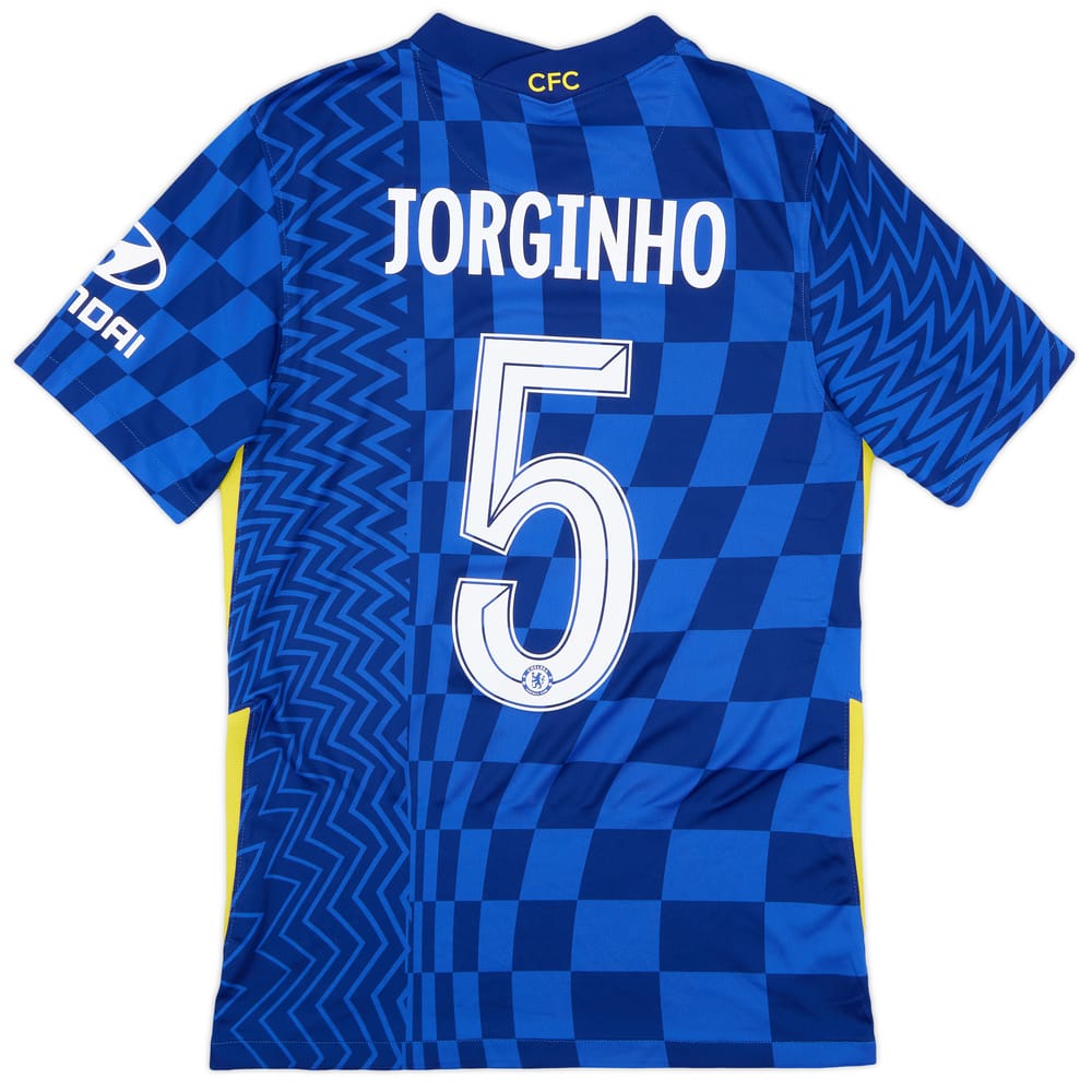 2021-22 Chelsea Home Shirt Jorginho #5 - 9/10 - (S)