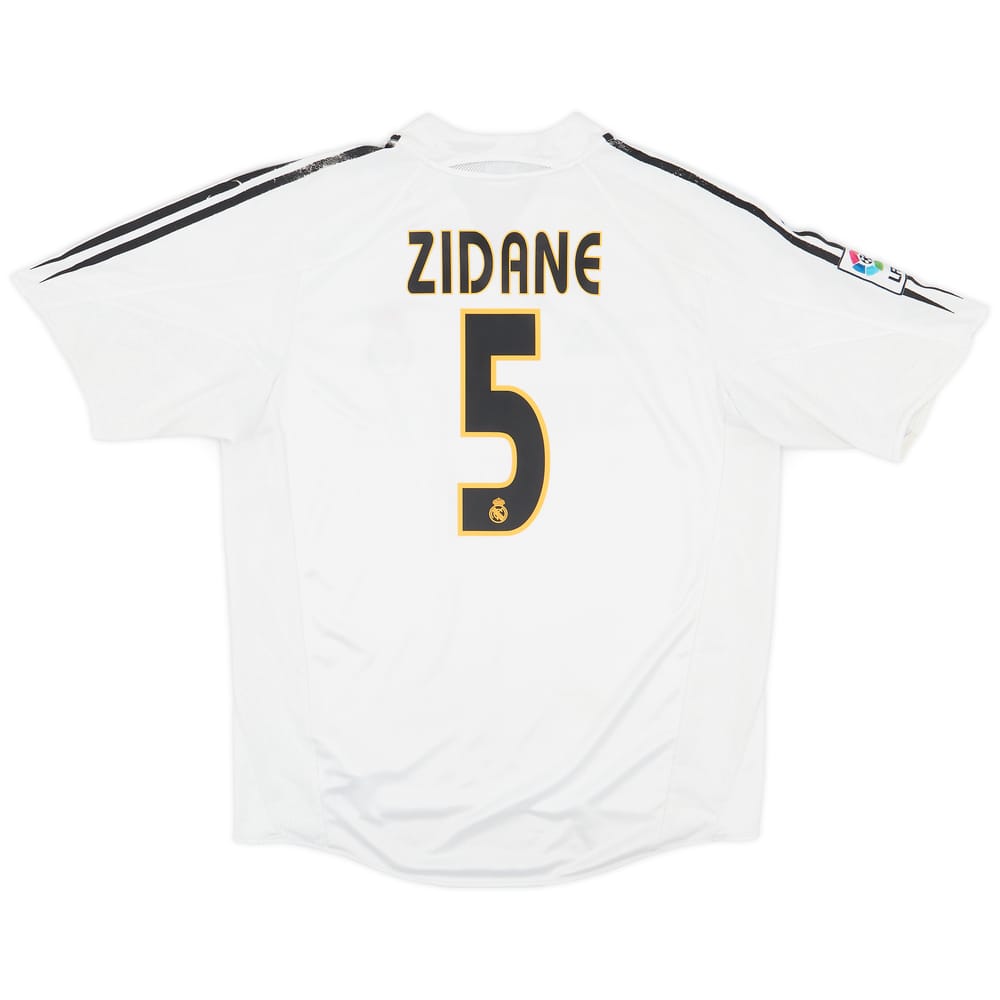 2004-05 Real Madrid Home Shirt Zidane #5 - 5/10 - (L)