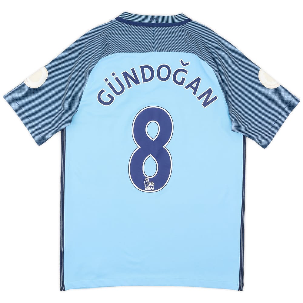 2016-17 Manchester City Home Shirt Gundogan #8 - 5/10 - (S)