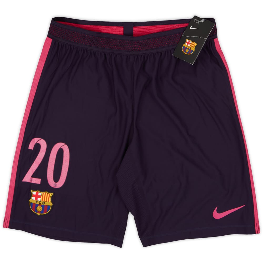 2016-17 Barcelona Player Issue Away Shorts #20 (Roberto) (M)