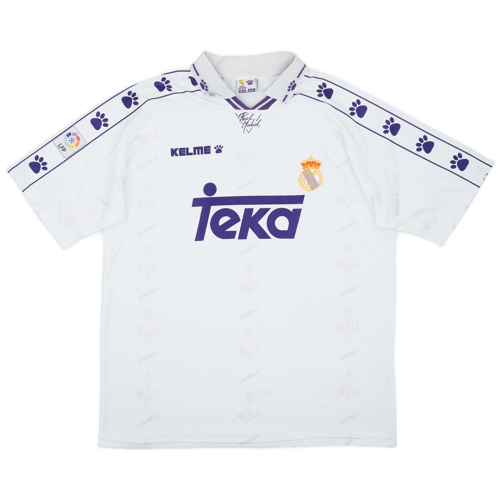 1994-96 Real Madrid Home Shirt - 7/10 - (XL)