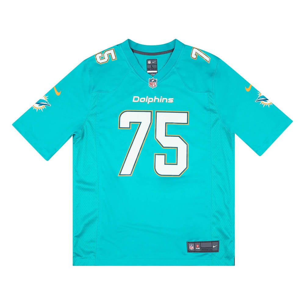 2013-18 Miami Dolphins Long #75 Nike Game Jersey (Home) L
